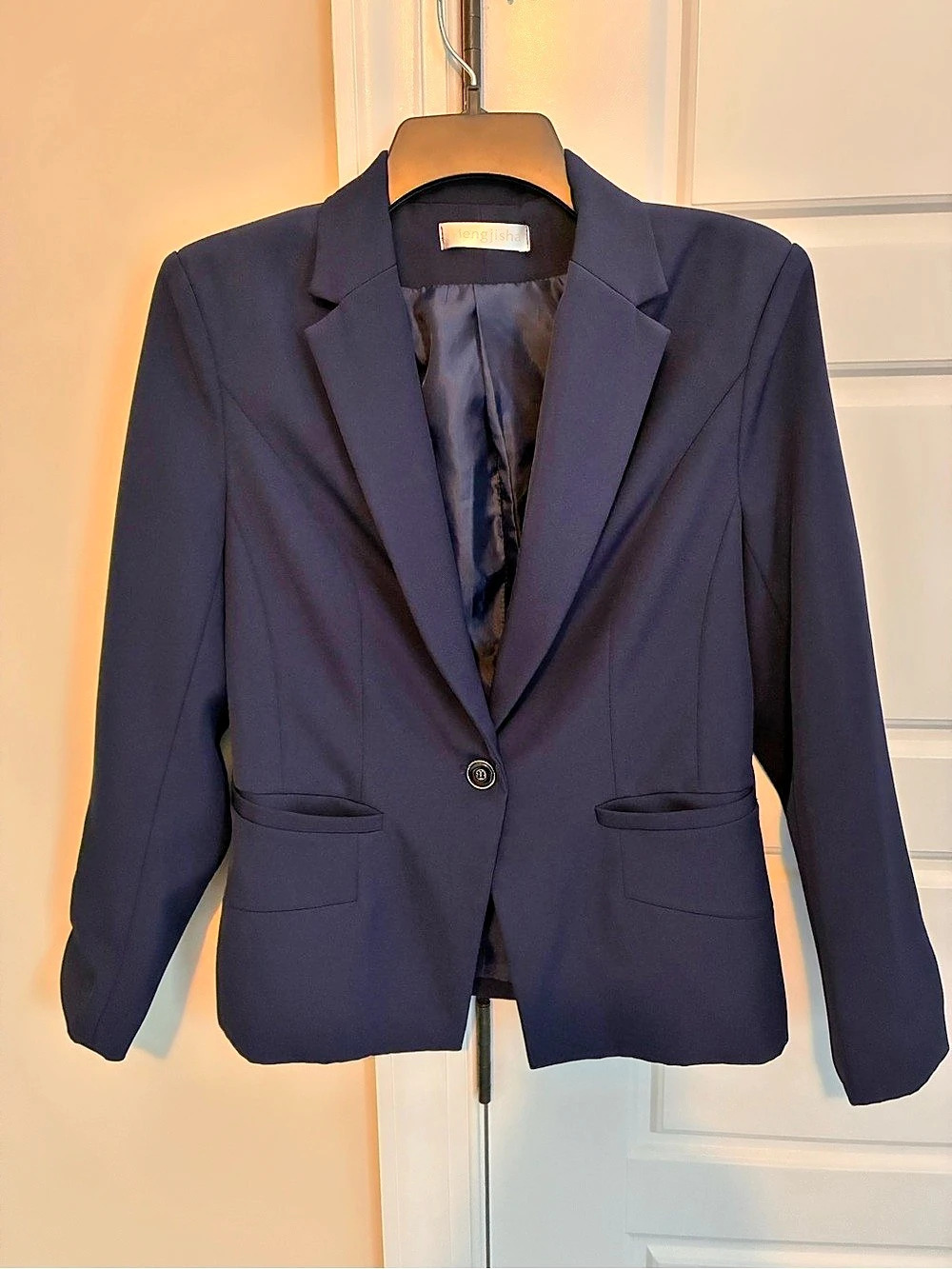 Mengjisha Women's Blue Blazer Like New
